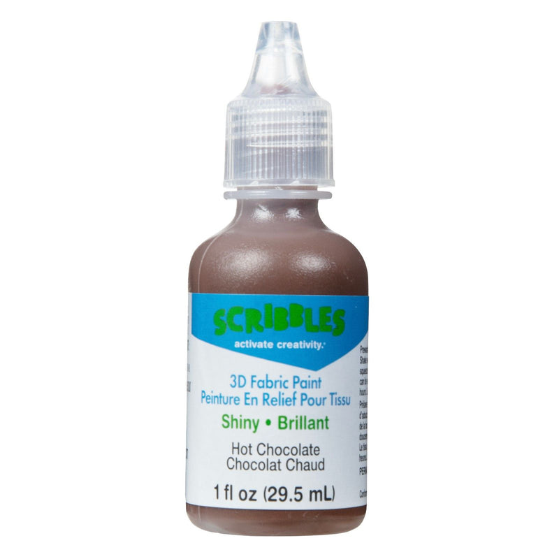 Load image into Gallery viewer, Scribbles • 3d textielverf glanzend 29,5ml hot chocolate
