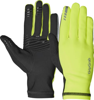 Gripgrab - insulator 2 hi-vis lente herfst fietshandschoenen lange vinger thermo zonder padding - geel hi-vis - unisex - maat l