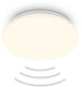 B.k.licht briloner ugo – led plafondlamp – met bewegingsmelder – warm wit licht – wit – ø27 cm