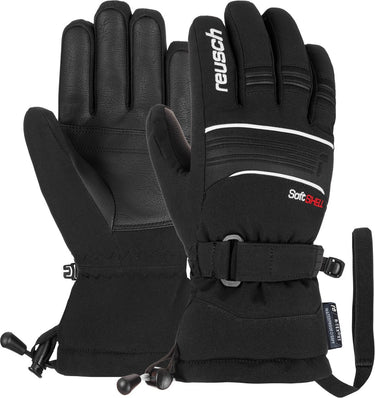 Reusch kondor r-tex® xt junior unisex wintersporthandschoenen - zwart - wit