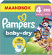Pampers baby-dry paw patrol-editie maat 4, 222 luiers, 9kg-14kg