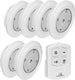 Maclean - led verlichting set van 6 stuks + afstandsbediening