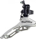 Shimano tourney fd-ty300 voorderailleur - 3x6 7-speed - down pull - 34,9 mm - 42t - zwart zilver