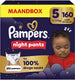 Pampers night pants maat 5 - 160 luierbroekjes - 12kg-17kg - maandbox