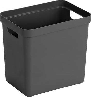Sunware - sigma home opbergbox 25l antraciet - 35 x 24,6 x 36,3 cm