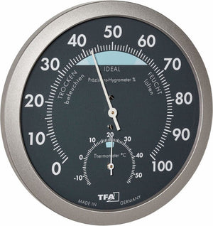 Tfa dostmann 45.2043.51 45.2043.51 thermo- en hygrometer antraciet, zilver