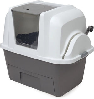 Catit kattenbak - incl. 4 afvalzakken - grijs wit - 67 x 48 x 46 cm