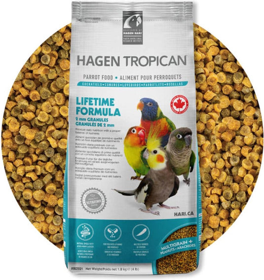 Hari tropican parkietenvoer 1.8kg - pellet voor vogels - vogelvoer -