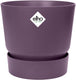 Elho greenville rond 25 - bloempot voor buiten met waterreservoir - 100% gerecycled plastic - ø 24.5 x h 23.3 cm - vintage pruim
