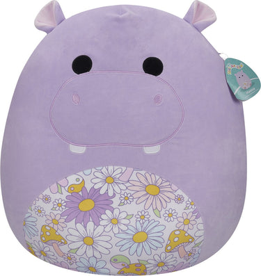 Squishmallows hanna - purple hippo w floral belly 50cm plush