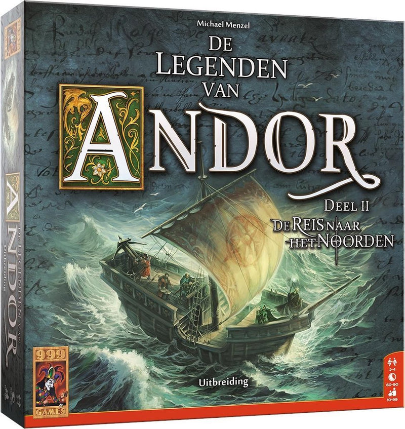 Afbeelding laden in galerijviewer, 999games 999 games de legenden van andor: de reis naar het noorden uitbreiding bordspel - coöperatief spel
