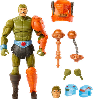 Mattel masters of the universe: new eternia masterverse action figure man-at-arms 18 cm action figuur