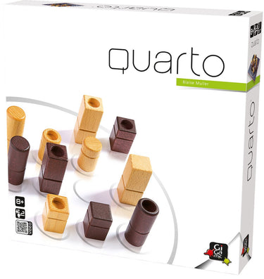 999games gigamic - quarto - strategisch denkspel voor twee spelers - vanaf 8 jaar - bordspel - nl gb fr de es it