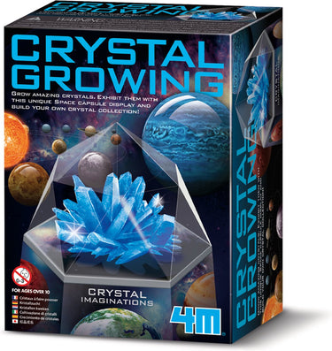 4m wetenschap en spel - groei kristallen - ruimte - crystal growing - blauw - 10+