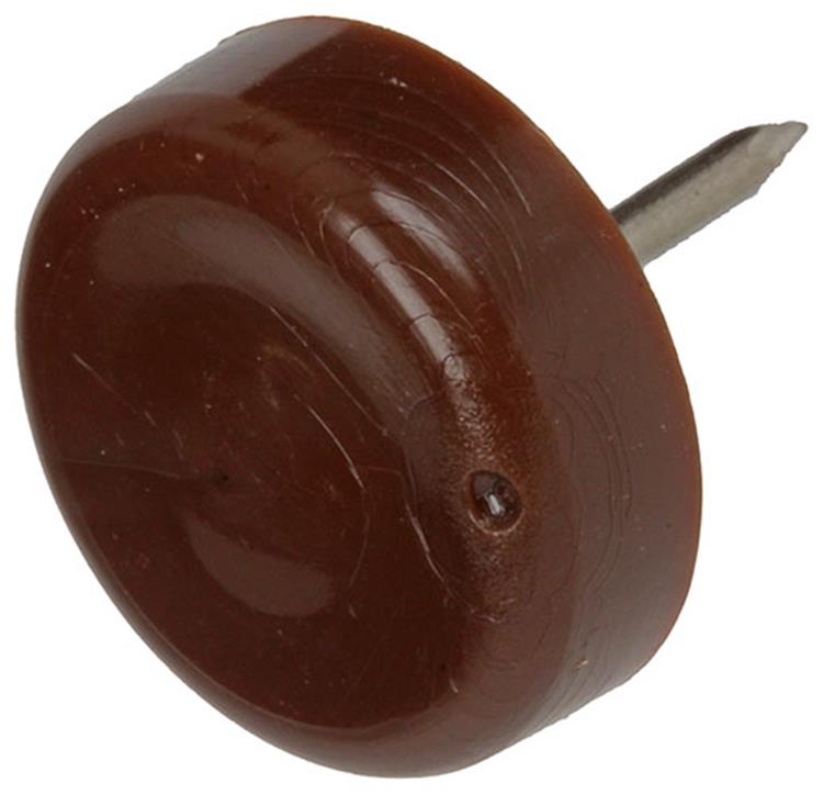 Afbeelding laden in galerijviewer, Mack 1047711 - stoelglijder nagel kunststof bruin ø 19 mm 12 st pcs | 6 stuks
