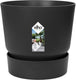 Elho greenville rond 16 - bloempot voor buiten met waterreservoir - 100% gerecycled plastic - ø 16 x h 15.3 cm - living black