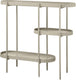 Woood sidetable noan - hout metaal - beige - 80x90x28