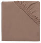 Jollein hoeslaken boxmatras - 75x95cm - milky coffee - jersey katoen