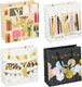 Merkloos sans marque verjaardag cadeautas happy birthday – cadeautas verjaardag ca. 32x26x12 cm – geschenk tas met handvatten – cadeauverpakking voor verjaardagscadeau – assorti designs - 1 willekeurige variant