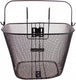 Dunlop fietsmand stuur 22l - fiets mand met handvat en haken - fietsmandje 34 x 24,5 x 26 cm - geschikt voor elektrische fiets, omafiets en stadsfiets - metaal - zwart