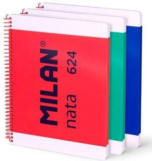 Milan set notitieboekjes multicolour a4 80 lakens 3 onderdelen (4 stuks)
