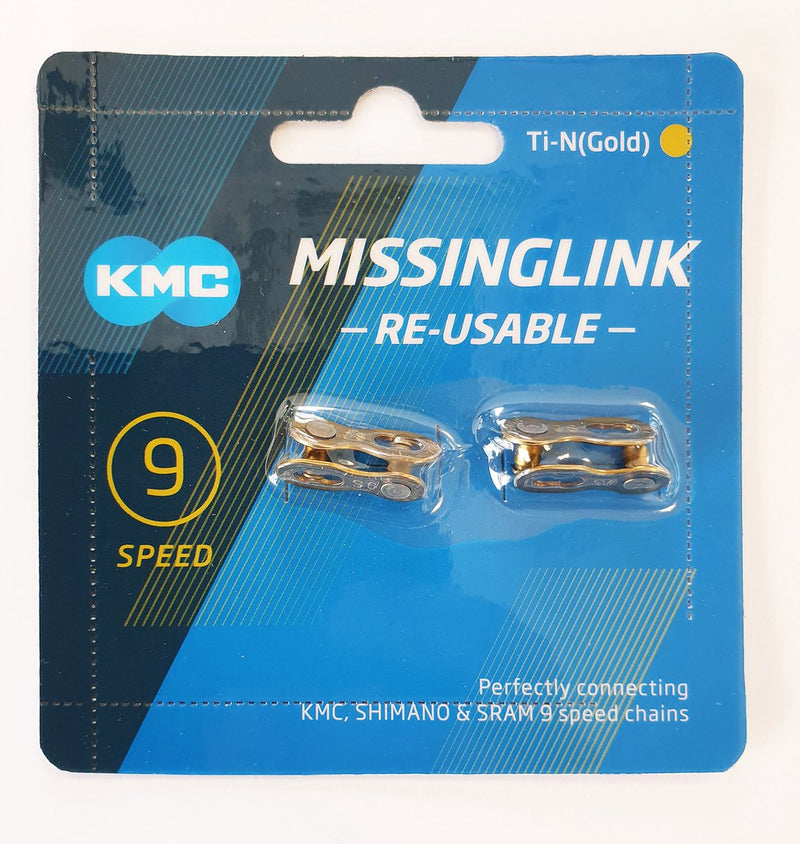 Afbeelding laden in galerijviewer, KMC Fietsketting 9R Ti-N Goud 6.6mm

