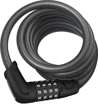 Abus coil cable lock tresor 6512c black 180cm scmu-holder included