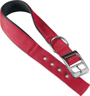 Ferplast hondenhalsband daytona 53 x 2,5 cm staal nylon rood