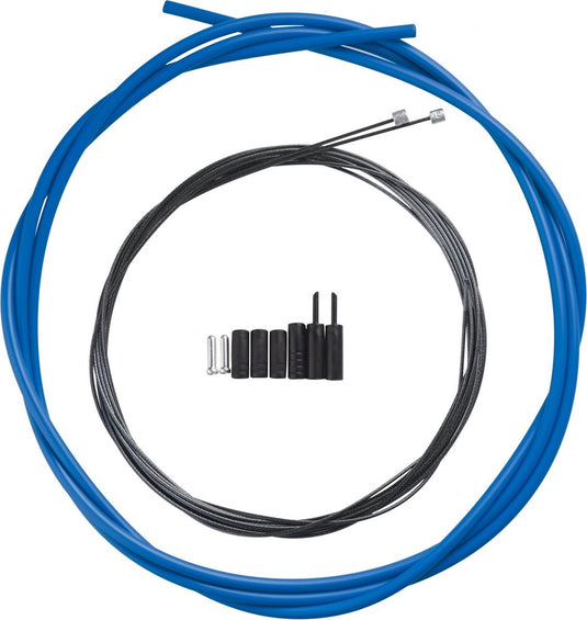 Shimano optislick racefiets schakelkabel set, blue