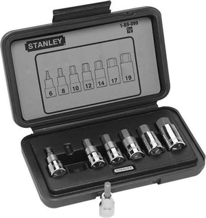 Stanley - dopsleutelset - 7 stuks - chroom-vanadiumstaal - 1 2 inch - hex