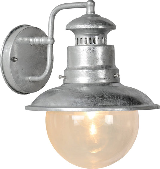Lucide figo - wandlamp binnen buiten - ø 21,5 cm - 1xe27 - ip44 - zink