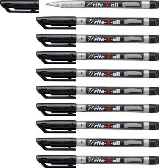 Stabilo write-4-all - permanent marker - fine 0,7 mm - doos 10 stuks