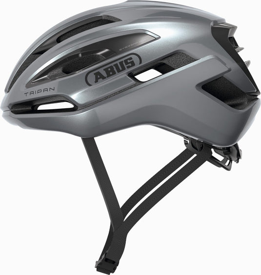 Abus fietshelm taipan graphite silver m - 54-58 cm - zilver - geschikt voor gebruik op gravel bikes - 275 g