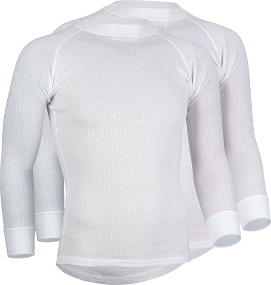 Avento thermoshirt lange mouw - heren - 2-pack - wit - maat s
