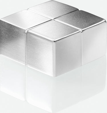 Sigel glasbord magneten - 20x10x20mm - c10 extra sterk - zilver - 2 stuks - si-ba704