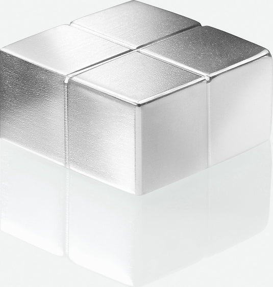 Sigel glasbord magneten - 20x10x20mm - c10 extra sterk - zilver - 2 stuks - si-ba704