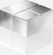 Sigel glasbord magneten - 20x10x20mm - c10 extra sterk - zilver - 2 stuks - si-ba704