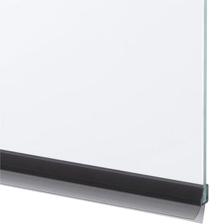 Sealskin - lekstrip - universeel horizontaal afdichtprofiel 6 8mm, 1 meter - transparant zwart