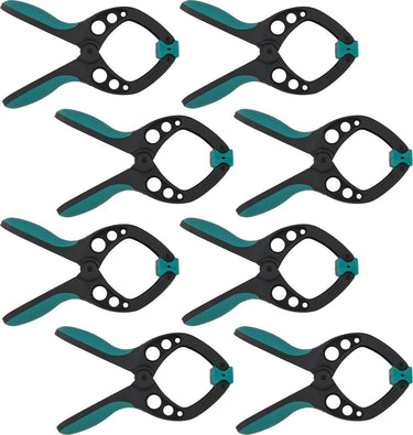 Wolfcraft - 8 veerklemmen pro - veerklem 60 mm - zeilklem - marktklem - extra sterk - 60 mm zeilklemmen - 8652000