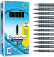 Paper mate flexgrip ultra-balpen met drukknop | medium punt (1,0 mm) | zwarte inkt | 12 stuks
