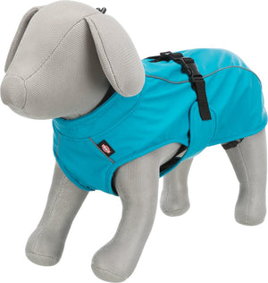 Trixie regenjas hond - vimy - blauw - ruglengte 40 cm - m
