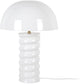 Leitmotiv tafellamp gracio - glanzend wit - ø30cm - scandinavisch
