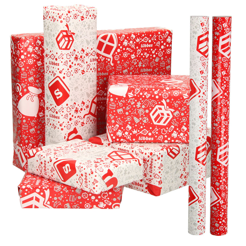 Load image into Gallery viewer, Lobbes sinterklaas inpakpapier, 5mtr
