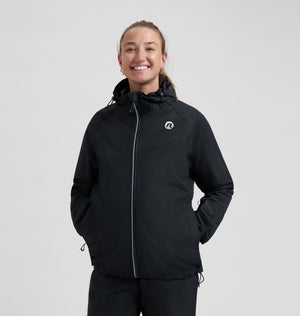 Rogelli commuter core regenjas fiets dames en heren - waterdicht - zwart - maat xxl