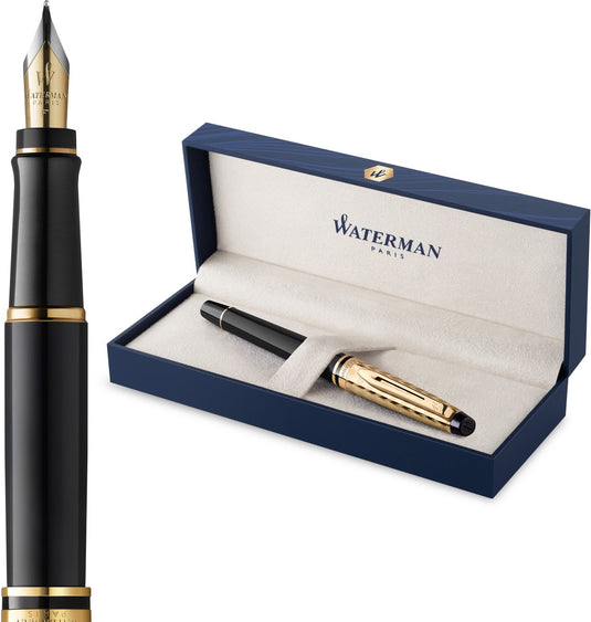 Waterman expert-vulpen | de opera-collectie | zwart goud | geschenkverpakking