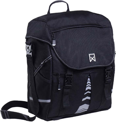 Willex pakaftas 1200 - enkele fietstas - 14liter- zwart