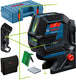 Bosch professional gcl 2-50 g kruislijnlaser groen in koffer - 0601066m02