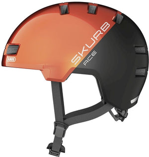 Abus fietshelm skurb ace goldfish orange l - 58-61 cm - oranje - geschikt voor gebruik op elektrische fietsen - stadsfietsen - 340 g