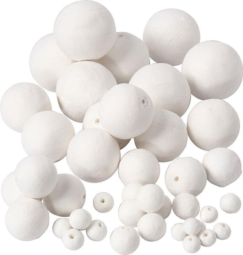 Afbeelding laden in galerijviewer, Creativ company katoen ballen wit, 42st.
