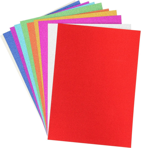 Creative craft group glitterkarton a4, 10 vellen
